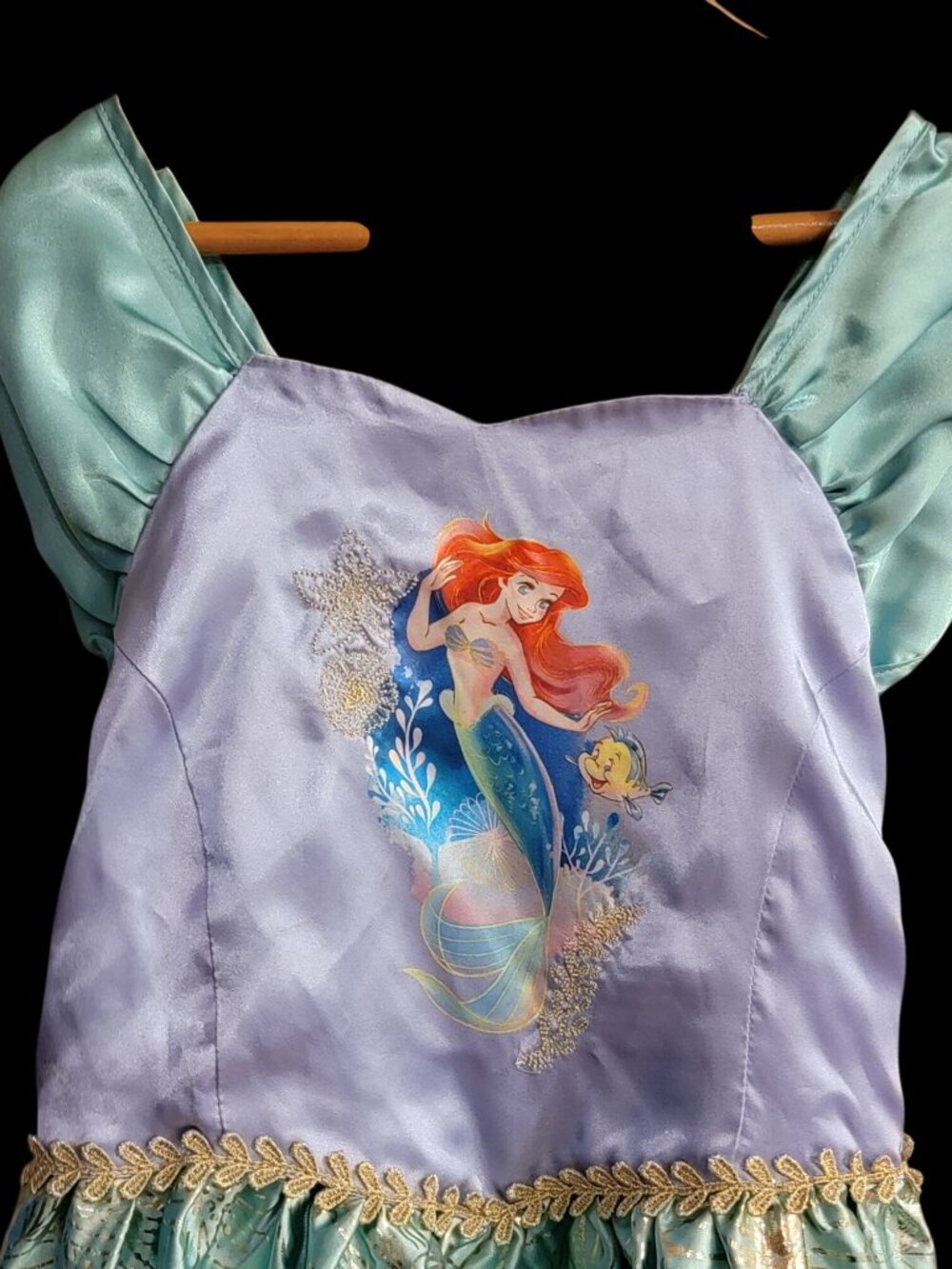 Disney Ariel Deluxe Nightgown for Girls-TheLittle Mermaid 7/8 Multicolored - Picture 2 of 12